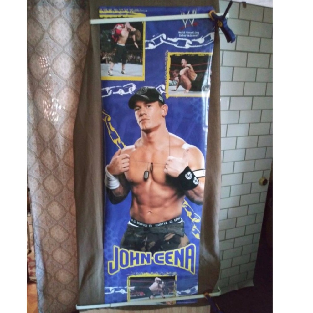 JOHN CENA COLLAGE DOOR 🚪WWE POSTER - 2007 Trends International #9123 WWE CHAMP